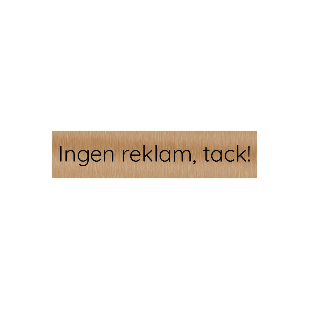Kompositskylt 9 cm x 2 cm