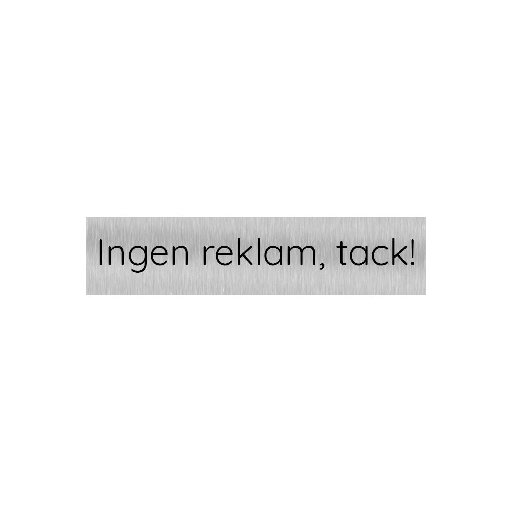 Kompositskylt 9 cm x 2 cm
